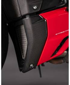 LIGHTECH Cache latéral inférieur de radiateur CARD0726 pour Ducati Streetfighter V4 2020 > 2023