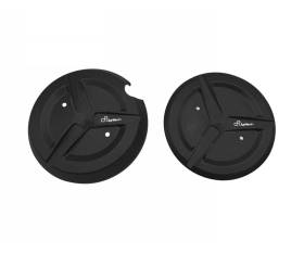 LIGHTECH Crankcase Cover T-Max 530-560 (Pair) Black for Yamaha T-Max 560 2020 > 2024