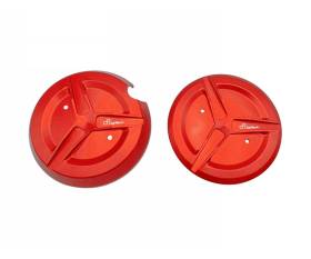 LIGHTECH Crankcase Cover T-Max 530-560 (Pair) Red for Yamaha T-Max 560 2020 > 2023