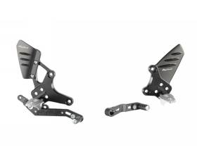 LIGHTECH Adjustable Footrests with Articulated Footrest FTRBM005W for Bmw R Nine-T urban 2016 > 2019