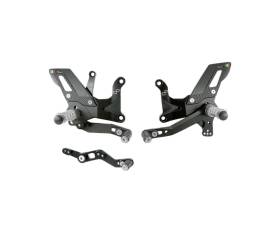 LIGHTECH Adjustable Footrests With Fixed Footrest - TRACK USE FTRKA014 Kawasaki Zx 4RR 2024
