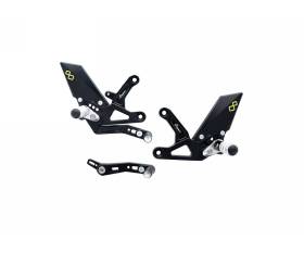 LIGHTECH Adjustable Footrests with fixed footrest FTRTR006 Triumph Speed Triple RS 1200 2021 > 2024