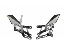 LIGHTECH Adjustable Footrests with Articulated Footrest FTRYA013W for Yamaha R3 2015 > 2024