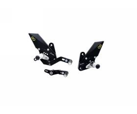 LIGHTECH Adjustable Footrests with Fixed Footrest FTRYA017 for Yamaha Tracer 9 GT 2023 > 2024