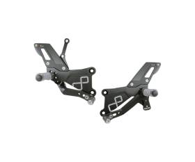 LIGHTECH Adjustable Footrests With Fixed Footrest - TRACK USE FTRYA019 for Yamaha R3 2015 > 2024