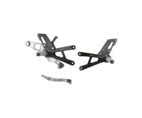 LIGHTECH Adjustable Footrests with Fixed Footrest - TRACK USE FTRYA020 for Yamaha R1 2020 > 2024