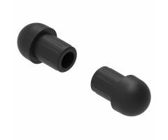 LIGHTECH Kit Handlebar Caps for Tubes Internal Diameter 15.8 Black for Yamaha R1 2020 > 2021