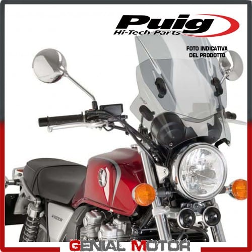 Pare-Brise Puig Windy Noir Compatible Triumph Thruxton 1200 / R
