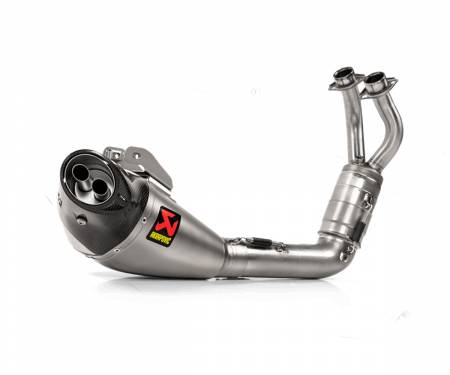 S-Y7R8-HEGEHT Approved Full System Exhaust Titanium/Stainless Steel Akrapovic for Yamaha MT 07 2021 > 2024