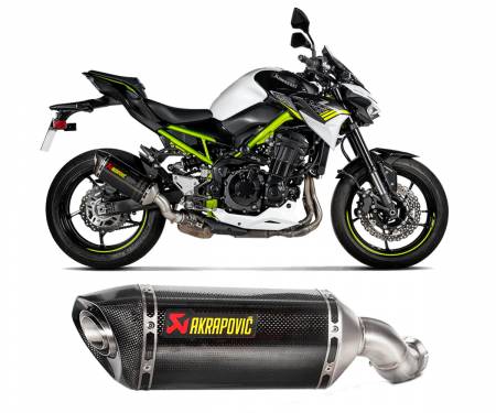 S-K9SO10-HZC Pots D'echappement Akrapovic Carbone Titane pour Kawasaki Z900 A2 2018 > 2024
