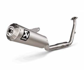 Approved Full System Exhaust Titanium/Stainless Steel Akrapovic for Yamaha XSR-125 2021 > 2023