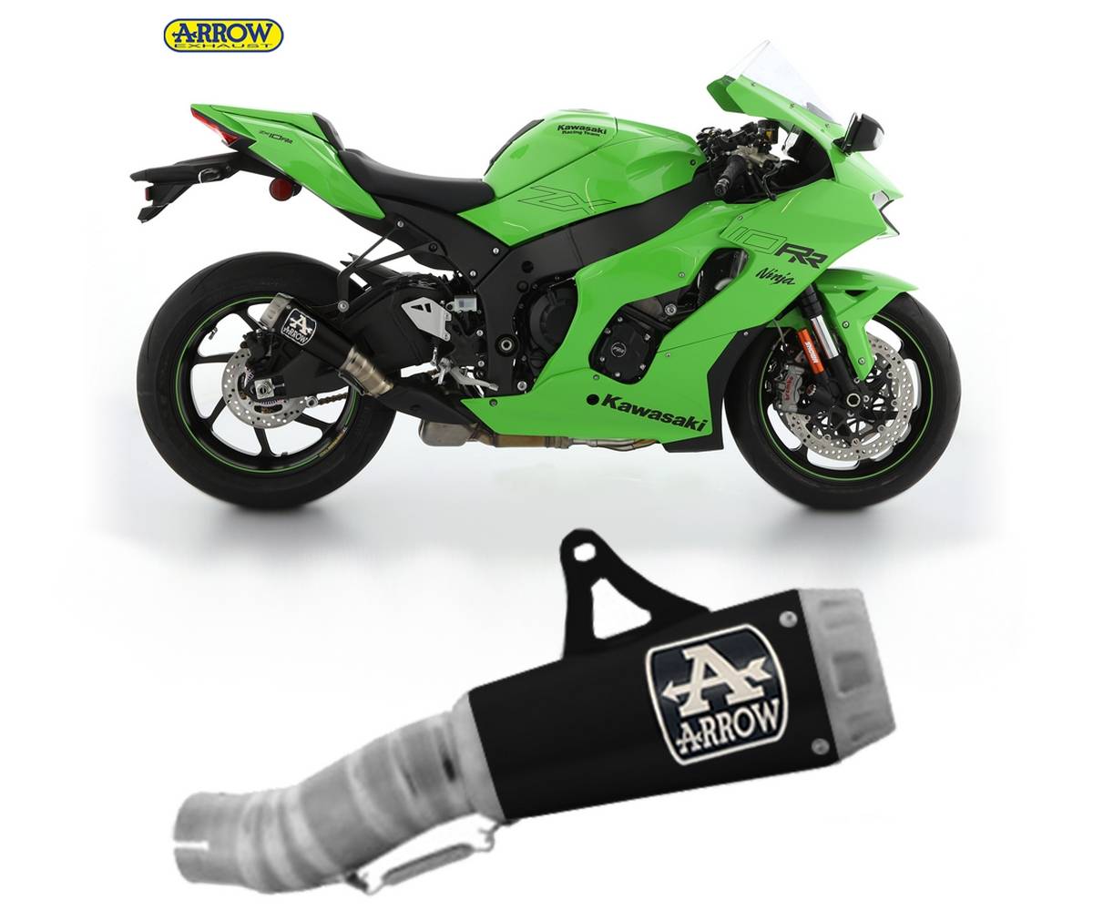 71928PRN Exhaust Muffler Arrow Pro-race Black Nichrom