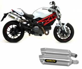 Terminale di Scarico Arrow Thunder alluminio per Ducati Monster 796  2010 > 2014