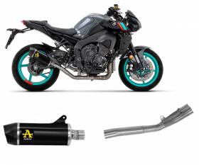 Tubo De Escape Arrow IndyRace aluminio Dark+tubo de enlace acero Yamaha MT-10 2022 > 2023