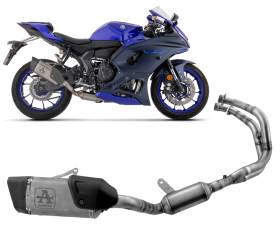 Sistema de escape completo Arrow Pista titanio Dark+Carb Yamaha YZF R7 2021 > 2024