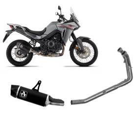 Full Exhaust Muffler Indy Race aluminum Dark Tail Pipe carby for HONDA XL 750 2023