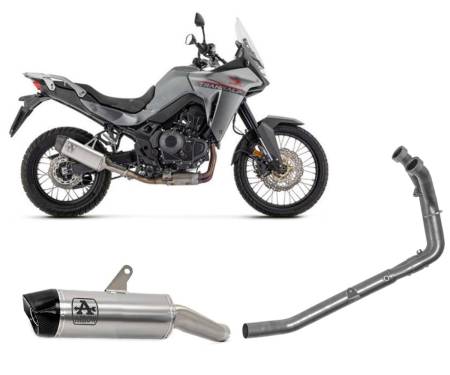 72641AK + 72189PD FUll Exhaust Muffler Indy Race aluminum Tail Pipe carby for HONDA XL 750 2023