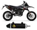 Terminale Scarico Arrow Thunder Carbon Endcap Alluminio Nero APRILIA RX-SX 125 2021 > 2024