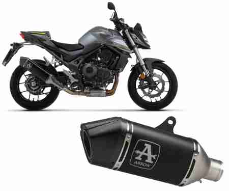 71003VAN + 71780MI Tubos De Escape+Colector Arrow Veloce Aluminio Dark Racing Honda CB750 Hornet 2023 > 2024