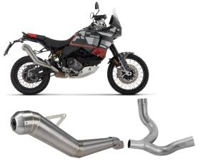 Sistema De Escape Completo Arrow Dakar Replica Nichrom Euro 5 Ducati Desert X 950 2022 > 2024