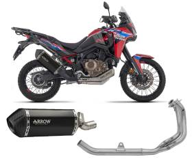Full System Exhaust Sonora ARROW DARK titanium/Inox Tail Pipe carby for Honda AFRICA TWIN CRF 1100 L 2024