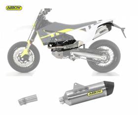 Silenciador Escape + Tubo Kat Arrow Race-tech Aluminio Husqvarna 701 Supermoto 2021 > 2024