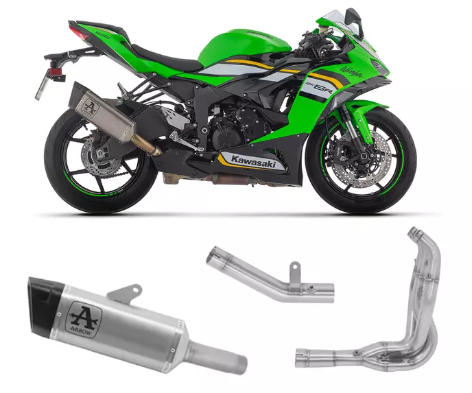 Full System Exhaust Racing Arrow Pista Titanium Kawasaki Zx-6R 636