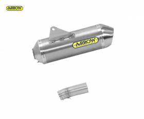 Exhaust Muffler + Link Pipe Nokat Arrow Race-tech Steel Cap Aluminium Ktm 690 Smc R 2021 > 2024