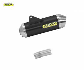 Exhaust Muffler + Link Pipe Kat Arrow Race-tech Steel Cap Black Aluminum Ktm 690 Smc R 2021