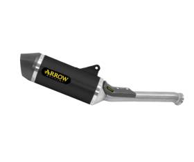 Approved Dark Aluminum Arrow Exhaust Race-Tech Carbon End Cap KTM 790 Adventure 2024.