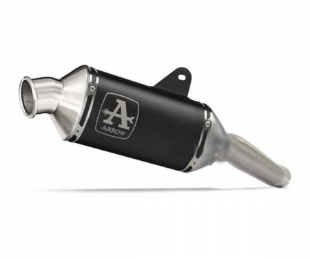 72640AON Exhaust Muffler Indy-Race Arrow Aluminum dark for Moto Morini X Cape 650 2022 > 2024