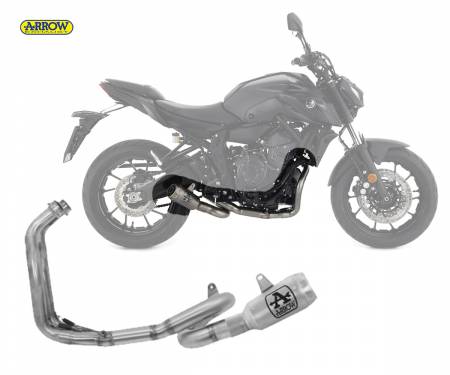 71037GP Scarico Completo Arrow Pro-race Racing Titanio Yamaha Mt-07 2021 > 2024