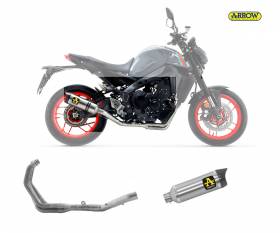 Komplett Auspuff Kat Arrow Thunder Aluminium Yamaha Mt-09 2021 > 2023