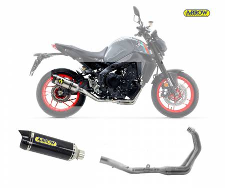 71931MK + 71759KZ Komplett Auspuff Kat Arrow Thunder Carbon Yamaha Mt-09 2021 > 2023