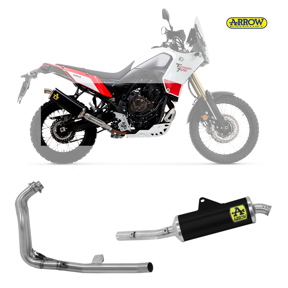 ESCAPE YAMAHA AKRAPOVIC TENERE 700 NEGRO