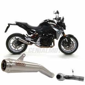 Arrow Link Pipe+Racing Pro-Race Exhaust Nichrom Stainless Steel End Cap BMW F900R 2020 > 2024