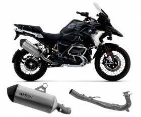 Arrow SONORA Racing Titanium/Steel Full System Exhaust Carbon end cap for BMW R 1250 GS 2019 > 2023