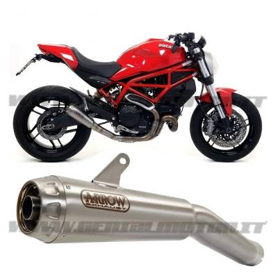 71212PR Tubo De Escape + Conexion Arrow Pro Race Titan Ducati Monster 797 2017 > 2020