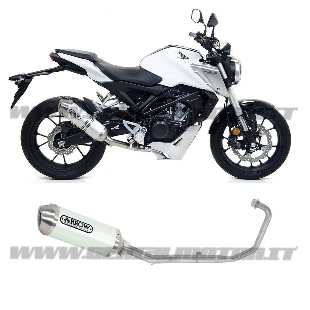 ao mi Full Exhaust Arrow Thunder Aluminium Honda Cb 125 R 18