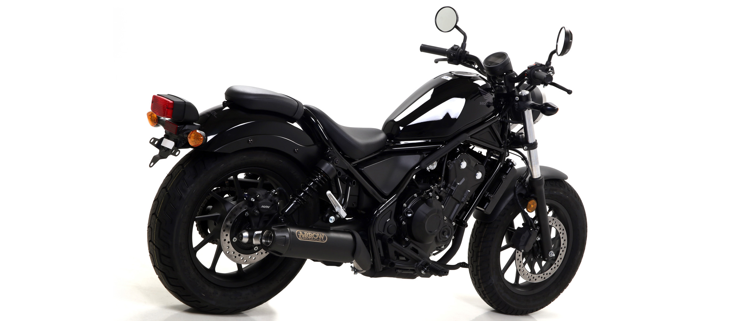 Full Exhaust Arrow Rebel Steel Black Honda Cmx 500 Rebel 2017 > 2018 | eBay