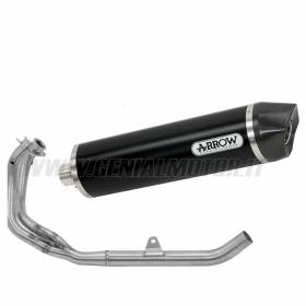Arrow Header+Exhaust Approved Aluminum Black for HONDA CRF 1100 L Africa Twin 2020 > 2023