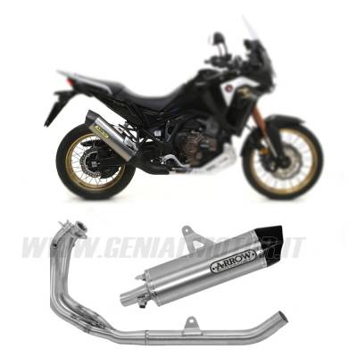 72166PD + 72625AK Arrow Header+Exhaust Approved Aluminum for HONDA CRF 1100 L Africa Twin 2020 > 2023