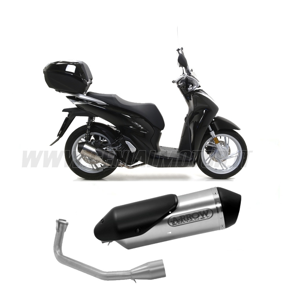 mi xn Arrow Header Exhaust Approved Stainless Steel For Honda Sh 125