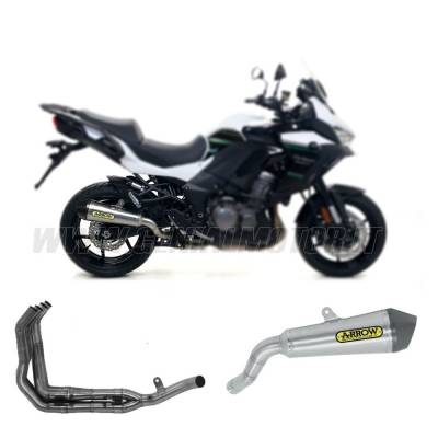 71706MI + 71893XKI Arrow Headers+Exhaust Approved Stainless Steel for KAWASAKI Versys 1000 2019 > 2020