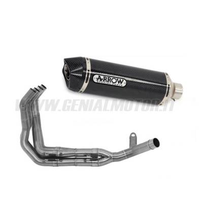 71688MI + 71856MK Arrow Headers+Exhaust Approved Carbon for KAWASAKI Z 900 A2 2019 > 2024