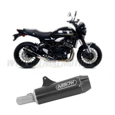 74506RB Approved Black Nichrom Arrow Exhaust Rebel Carbon End Cap KAWASAKI Z 900 RS 2017 > 2020