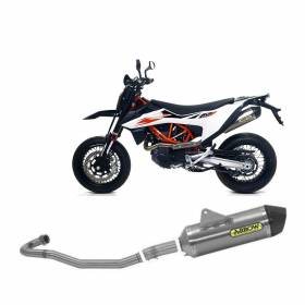Exhaust System Arrow Not Approved Alum Race Tail Pipe Carbon Ktm 690 SMC R 2019 > 2021