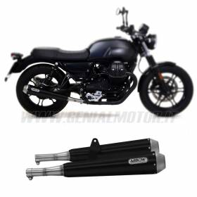 Approved Black Nichrom Arrow Exhaust Pro-Racing Stainless Steel End Cap MOTO GUZZI V7 III 2017 > 2021