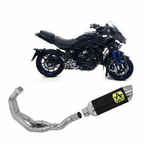 Exhaust System Arrow App Alu Blac Thun Tail Pipe Steel Yamaha MTX 850 Niken 2018 > 2020