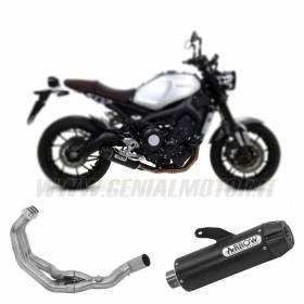 Arrow Headers+Exhaust Approved Stainless Steel Black for YAMAHA XSR 900 2019 > 2020